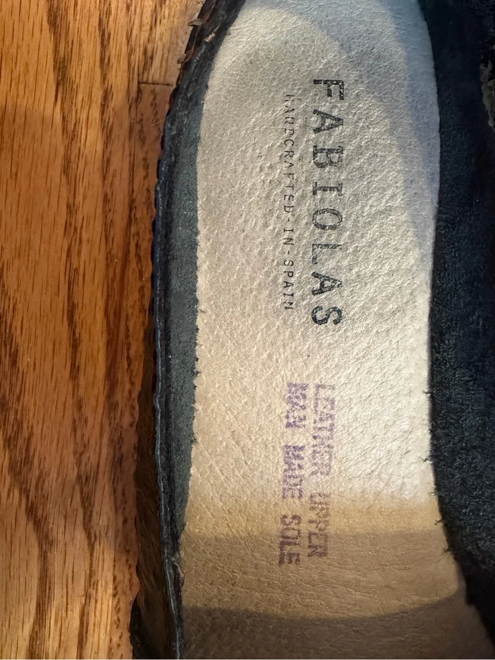 Fabiolas Black Leather Ostrich Pattern Espadrilles